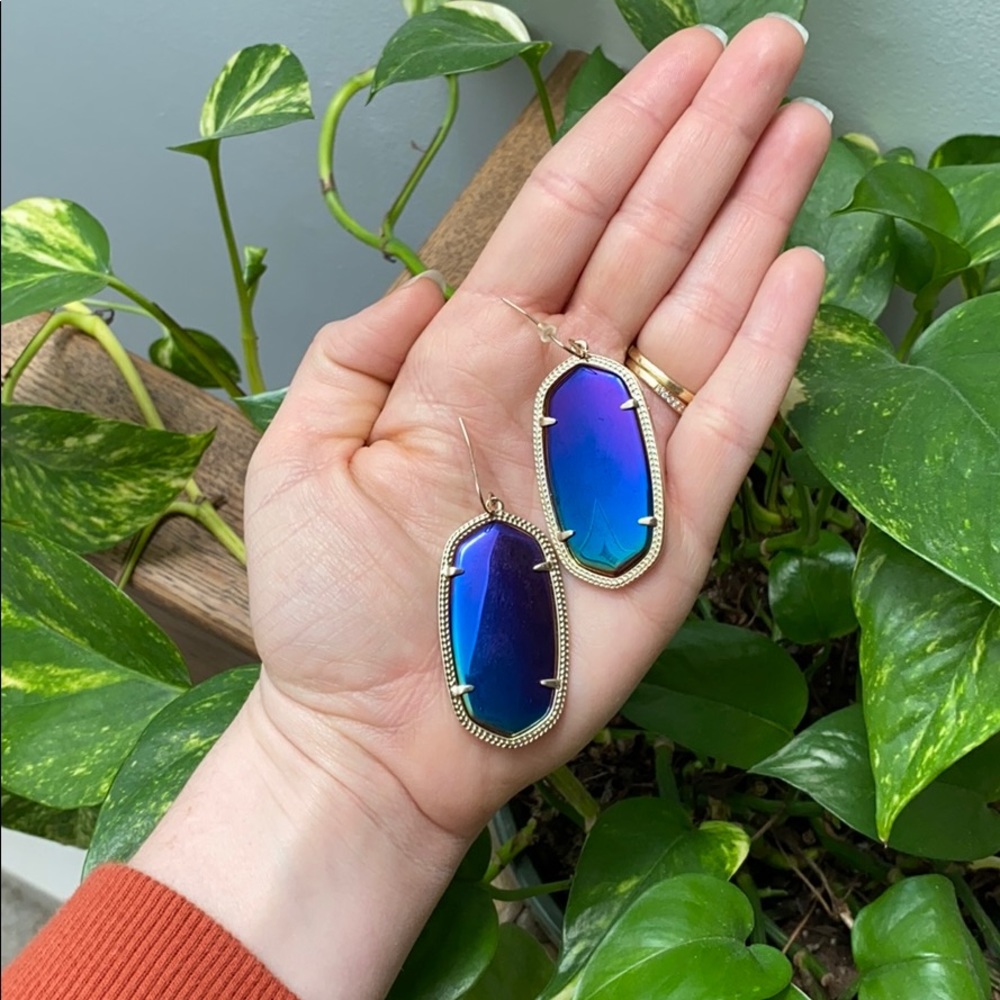 Kendra Scott Danielle earrings Midnight Iridescent